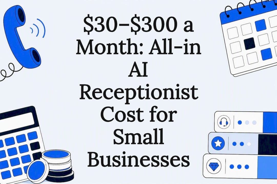$30–$300 a Month: All-in AI Receptionist Cost for Small Businesses