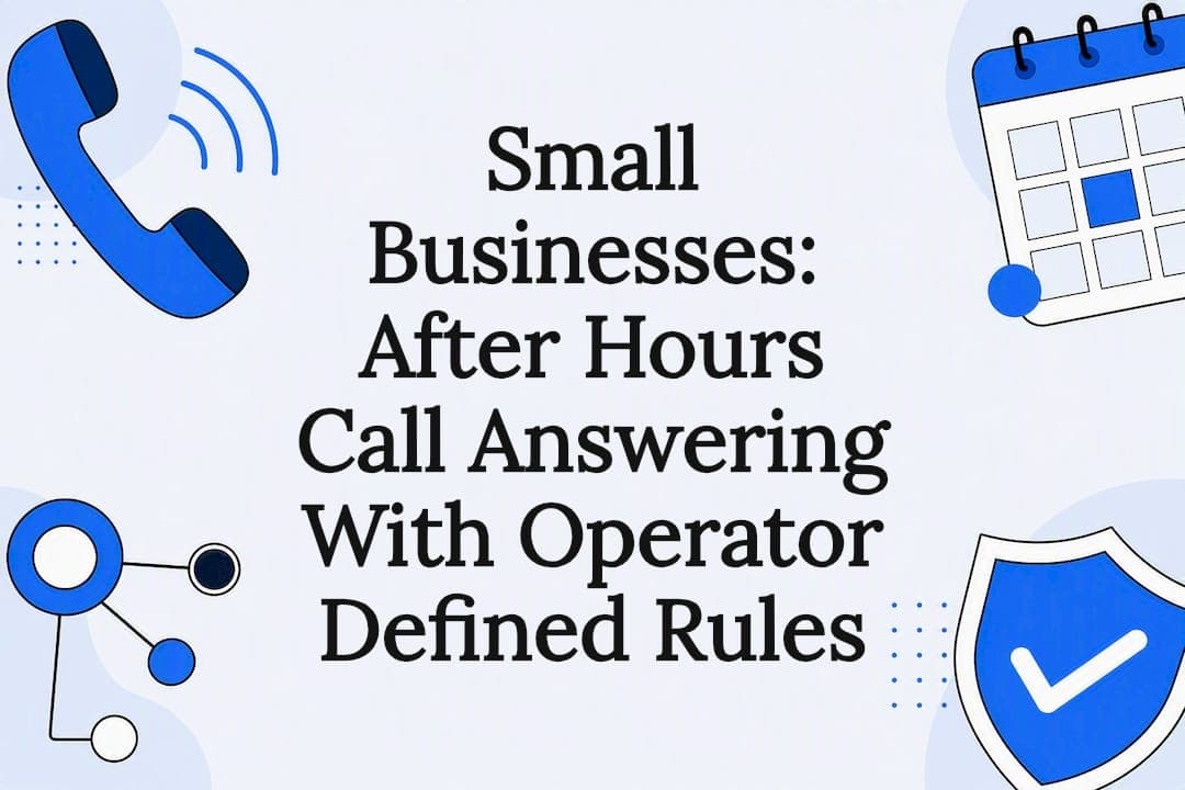 Small Businesses: After Hours Call Answering With Operator Defined Rules