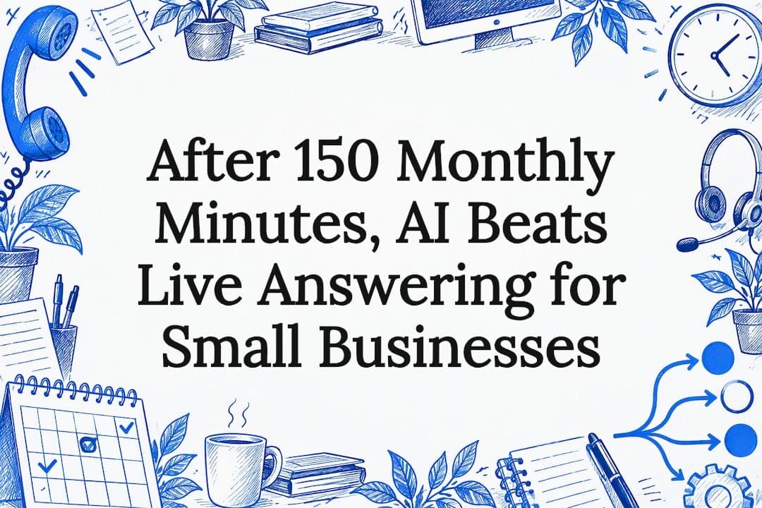 After 150 Monthly Minutes, AI Beats Live Answering for Small Businesses