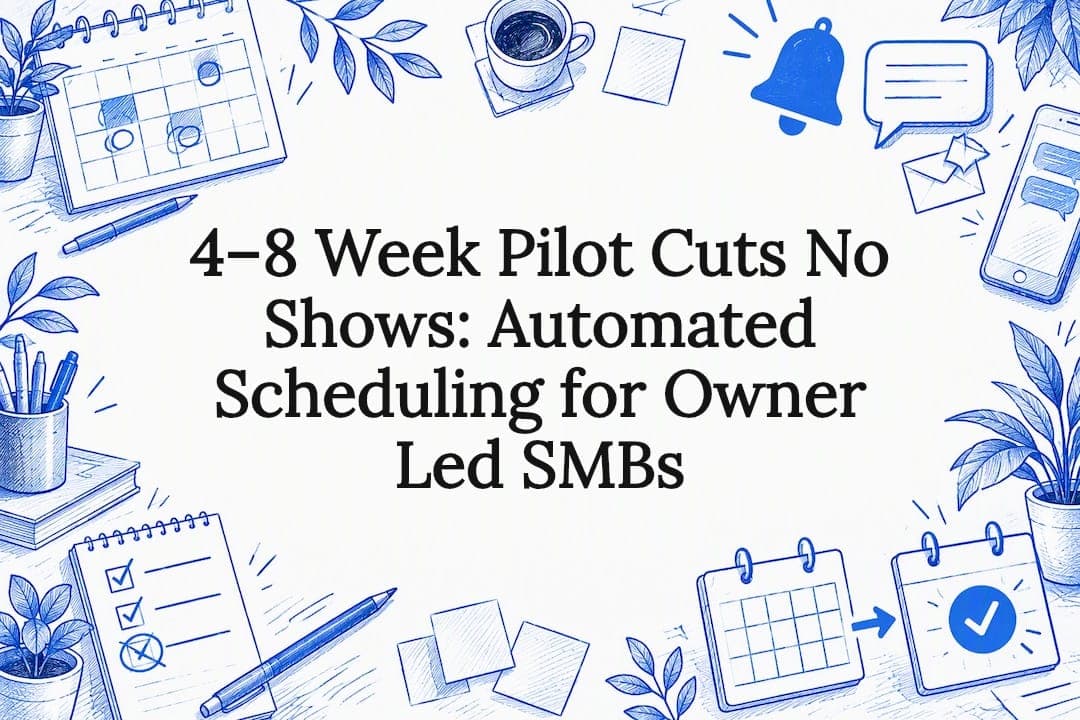 4–8 Week Pilot Cuts No Shows: Automated Scheduling for Owner Led SMBs