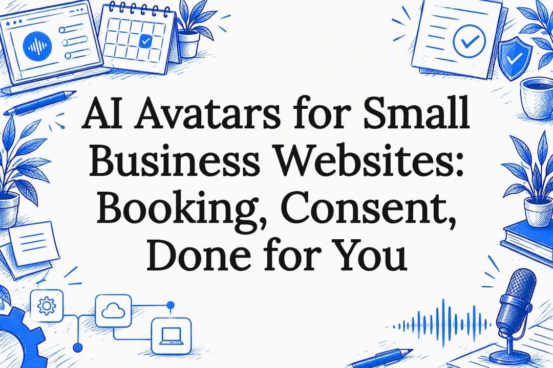 AI Avatars for Small Business Websites: Booking, Consent, Done for You